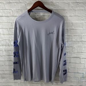 PINK Victoria's Secret Lavendar Long Sleeve Tee with Purple Accents